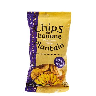 Chips de banane plantain RACINES douces 70 g