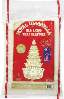 Riz thaï entier parfumé ROYAL UMBRELLA 5 kg