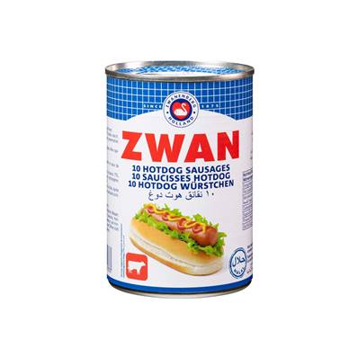 Saucisses hot dog ZWAN Poulet Boeuf 400 g