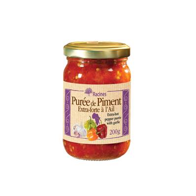 Purée de piment rouge à l'ail RACINES 200 g